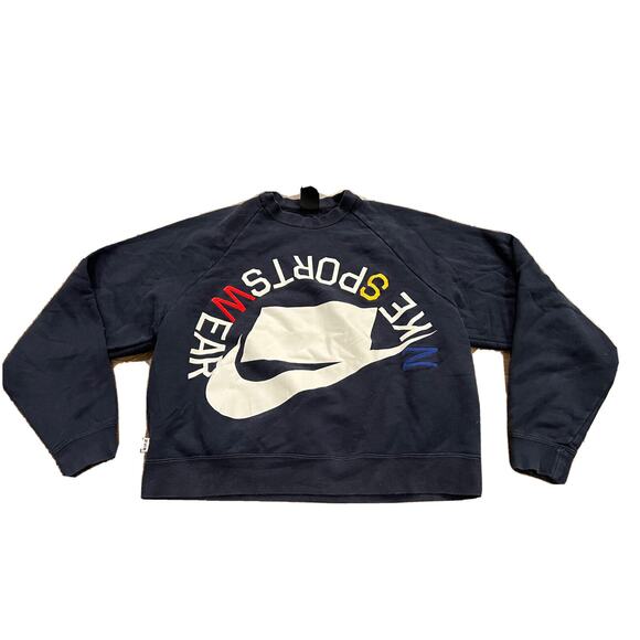 Nike Other - Nike Sportswear Crewneck Mens Navy French Terry Sweatshirt Size S AR1622-475
